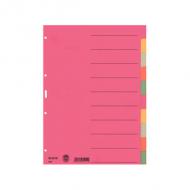 Blanko Karton-Register extrastark, 10-teilig, farbiger Verlauf
