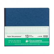 EXACOMPTA Piqre "Journal de caisse ou banque", 297 x 380 mm -------------------- pour le marché: F --------------------horizontal, 2 libellés, colonnes ventilation: 9 Crédit, 17 Débit, 33 lignes, 80 pages, tte paresseuse (19610E)