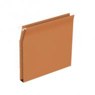 ELBA Dossiers suspendus DEFI FLEX, pour armoire, fond 30 mm orange, carton kraft 230 g / m2, entraxe: 330 mm, barrette métal flex 8 mm, mise en continu par volet dagrafage, porte-étiquette gaine loupe, renfort du fond carte collée contenu: 25 pices (400126817)