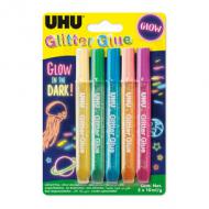 Glitzerkleber Glitter Glue "GLOW IN THE DARK"