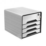 Schubladenbox Smoove Secure, weiß / schwarz