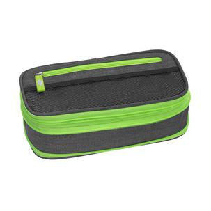 Schlamper-Etui NEON Stretch, grau / neongrün 24244011