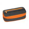 Schlamper-Etui NEON Stretch, grau / neonorange