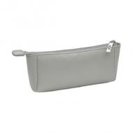 Schlamper-Etui "Clutch Metallic", silbergrau
