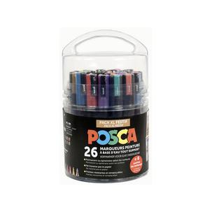Pigmentmarker POSCA, Pack XL Festif POSCA/20+6 002