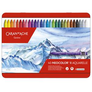 Aquarell-Wachsmalstift "NEOCOLOR II", 40er metalletui 7500.340