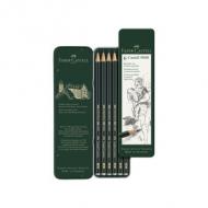Bleistift CASTELL 9000, 6er Metalletui
