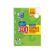 Oxford Kanzleipapier, perforiert, DIN A4, kariert, mit Rand Papier 90 g, in Folie, Maße: 210 x 297 mm Inhalt: 300 Blatt (neu: 100902220  /  alt: 400019179  /  400149924)