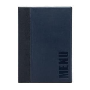 Speisekarten-Mappe Trendy, blau MC-TRA4-BU