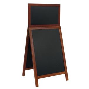 Kundenstopper DELUXE Top Board, mahagoni SDT-M-120