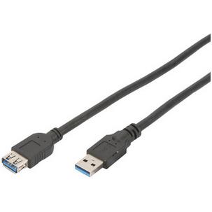 USB 3.0 Verlängerungskabel, USB-A Stecker - USB-A Kupplung AK-300203-018-S