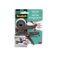 Handabroller / Tischabroller Clip & Twist, dunkelgrau