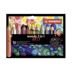 Multitalentstift woody 3 in 1, 10er Karton-Etui ARTY 880/10-20