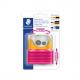 Doppel-Spitzdose TWIST & CLOSE, schwarz / blau 513007BK-2