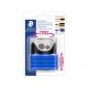 Doppel-Spitzdose TWIST & CLOSE, schwarz / blau 513007BK-2