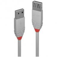 Lindy usb 2.0 verlängerung typ a / a anthra line m / f 2m (36713)