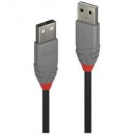 Lindy usb 2.0 kabel typ a / a anthra line m / m 1m (36692)