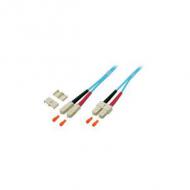 Efb duplex jumper sc-sc 50 / 125, om3, lszh, aqua, 3.0mm, 0.5m (o7413.0,5)