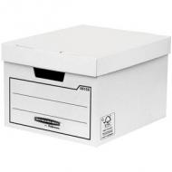 Bankersbox aufbewahrungsbox 25.3x32.6x39.6cm weiß       10pk (15504)