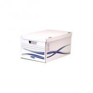 Bankersbox klappdeckelbox 28x35.6x55.4cm   weiß / blau    5pk (4460503)