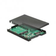 Delock sata konverter sata 22pin -> 1x m.2 key b + 1x msata (62866)