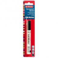 Herlitz permanentmarker 1-4mm kegelspitze schwarz   1er blister (8665408)