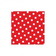 Motivservietten "Dots", rot