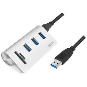USB 3.0 Hub mit Kartenleser, 3 Port  CR0045