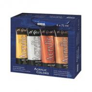 Acrylfarbe el Greco Metallic, 4er-Set