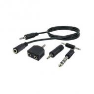 Schwaiger audio adapter set 5-teilig 2,5m schwarz (khasethq533)