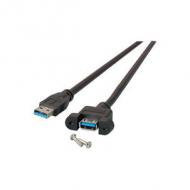 Efb usb3.0 verlngerung a-a,st.-einbaubuchse,1,0m,sw,classic (k5265sw.1)