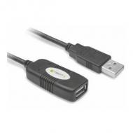 Techly usb 2.0 aktive verlängerung, hi-speed, 10m, schwarz (iusb-rep10ty)