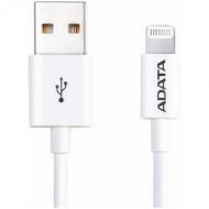 Adata usb->lightning ladekabel für apple (a-to-lt) (white) retail (amfipl-1m-cwh)