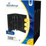 Mediarange dvd-leerhülle für 10 dics 33mm schwarz 3pcs (box35-10)