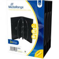 Mediarange dvd-leerhülle für 8 dics 27mm schwarz 3pcs (box35-8)