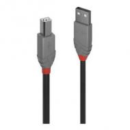 Lindy usb 2.0 kabel typ a / b anthra line m / m 1m (36672)