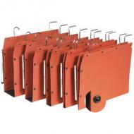 ELBA loblique Dossiers suspendus Tubut 455 x 390 mm, fond V ------------------- pour le marché: F ---------------------couverture carte kraft 240 g, orange, pour armoire, avec porte-étiquette, format spécial: 455 x 390 mm,entraxe 200 mm contenu: 25 dossiers suspendus (100330446)
