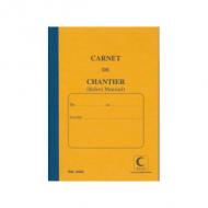 ELVE Carnet de chantier, relevé mensuel, 190 x 130 mm cahier piqué, 80 pages, pointage des heures ou des journées de présen  intérieur papier registre 80 g / m2, imprimé bleu couverture carte lustrée 425 g / m2, dos ruban, coloris assorti - pas de choix de couleur possible  (2442)