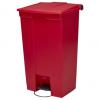 Tret-Abfalleimer Legacy Step-On, 87 Liter, rot