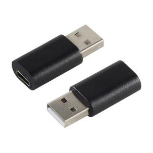 USB 2.0 Adapter, USB 2.0 A Stecker - USB 3.1 C-Kupplung BS14-05018