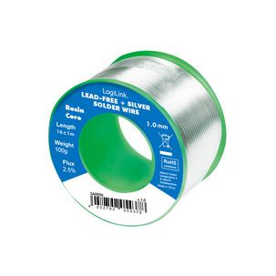 Lötdraht, Durchmesser: 1,00 mm, 100 g Rolle SA0006