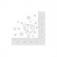 Weihnachts-Motivservietten "X-Mas Elegance", silber 87104