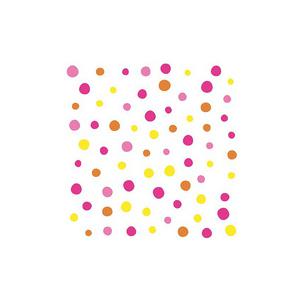 Motivservietten "Colorful Dots", pink 88346