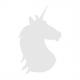 Kreidetafel SILHOUETTE "UNICORN", weiß FB-UNICORN