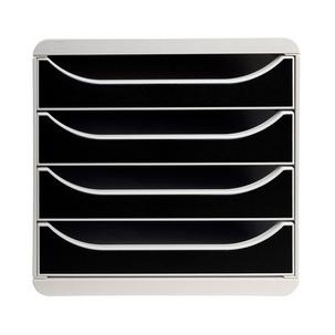 Schubladenbox BIG BOX, lichtgrau / schwarz 310014D