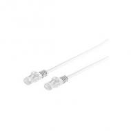 Symbolbild: Patchkabel Kat. 6A mit Kat. 7 Rohkabel, U/UTP - weiß