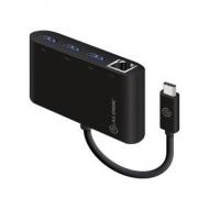 Alogic usb-c -> gigabit ethernet usb 3.0 3 port usb hub schw (uc3age)