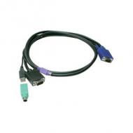 Efb slim 3-in-1 usb ps / 2 kvm kvm combo cable- 3m (k5381.3)