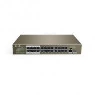Tenda switch 26-port fe tef1126p-24-250w      225w (24x poe) (tef1126p-24-250w)