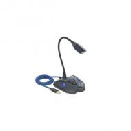 Delock desktop usb gaming mikrofon mit schwanenhals und mute button (66330)